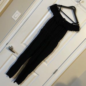 Cute off shoulder jumpsuit for girl sz 10